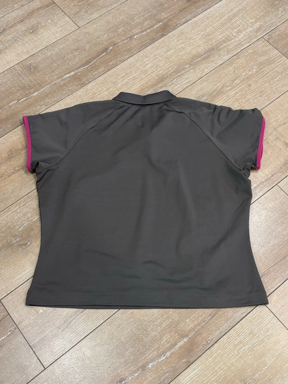 Nike Golf Dri-FIT XL Gray & Pink Argyle Polo Shirt